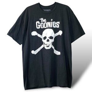 Vintage The Goonies Skull Crossbones T-Shirt Mens Sz 2X Black Ripple Junction